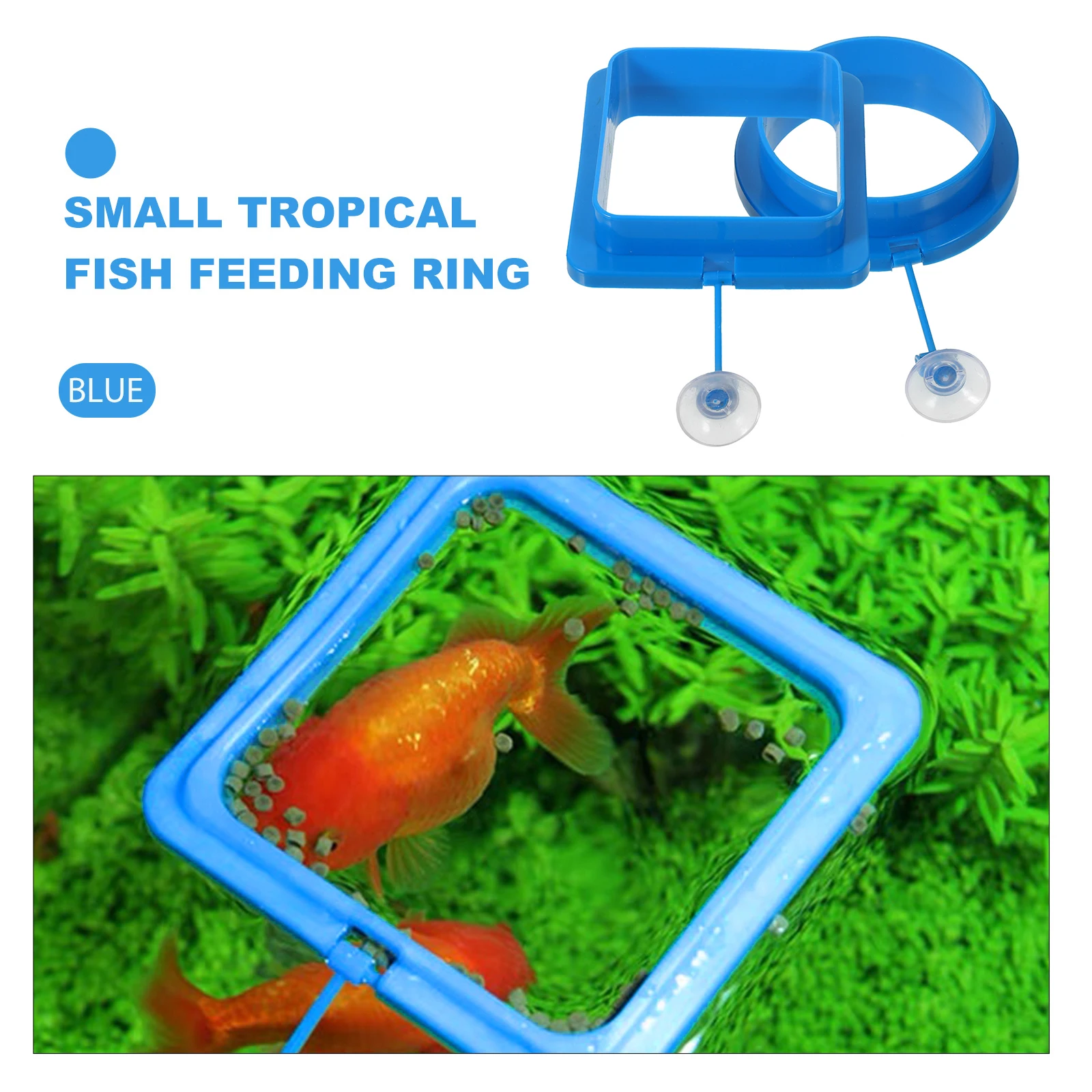 

2pcs Double Layer Fish Feeding Ring Floating Aquarium Tool Prevent Food Drifting Adjustable Joint For Flake Foods