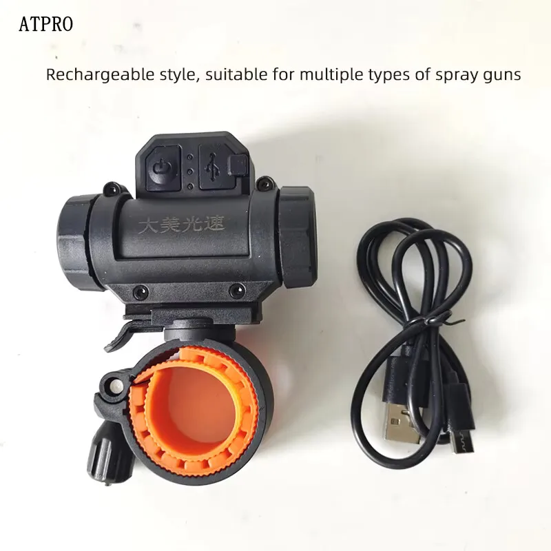 

Rechargeable No. 6 Square Spray Gun Light Automotive Body Repair And Painting Light with Light Holder