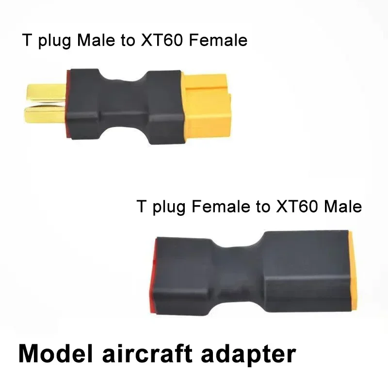 XT30 T-type XT90 to XT60 Integrated Plug Connector Electric Lithium Converter Adapter Battery Model Aircraft QS8 Male to Female