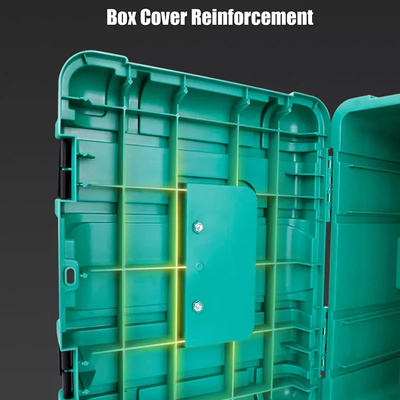 Imagem -03 - Multifuncional Portátil Toolbox Tool Box Seal Safety Box Shockproof Case Grande Hardware Armazenamento Eletricista Reparação Automóvel