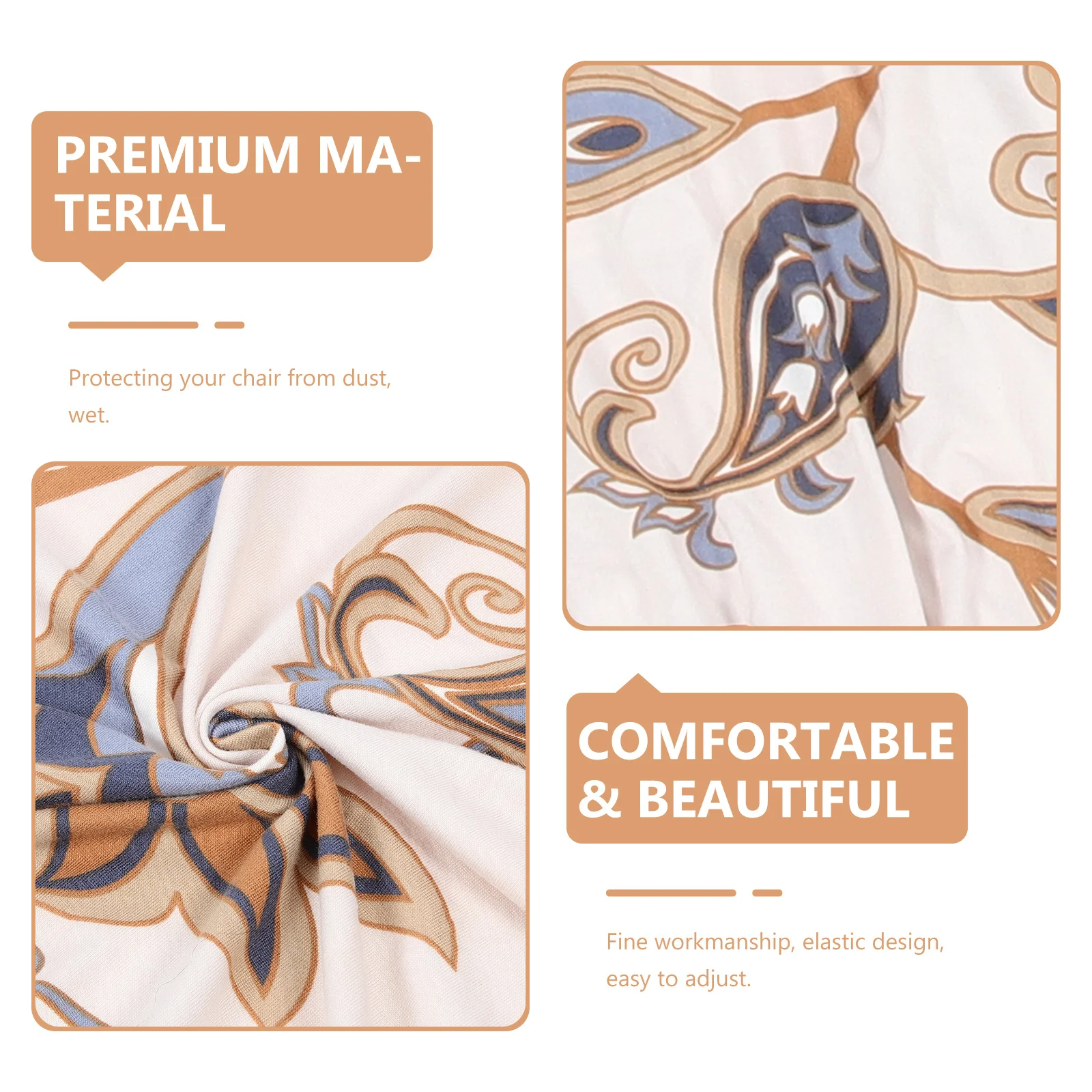 

1Pcs Sofa Cover Stylish Polyester Chair Protector Easy Adjust for Home Decoration Dinner Meeting Celebration Ceremony