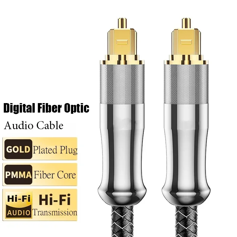 

Digital Fiber Optic Audio Cable Suitable for PS4/Xbox TV Echo Wall Power Amplifier Home Audio Toslink Optical Cables