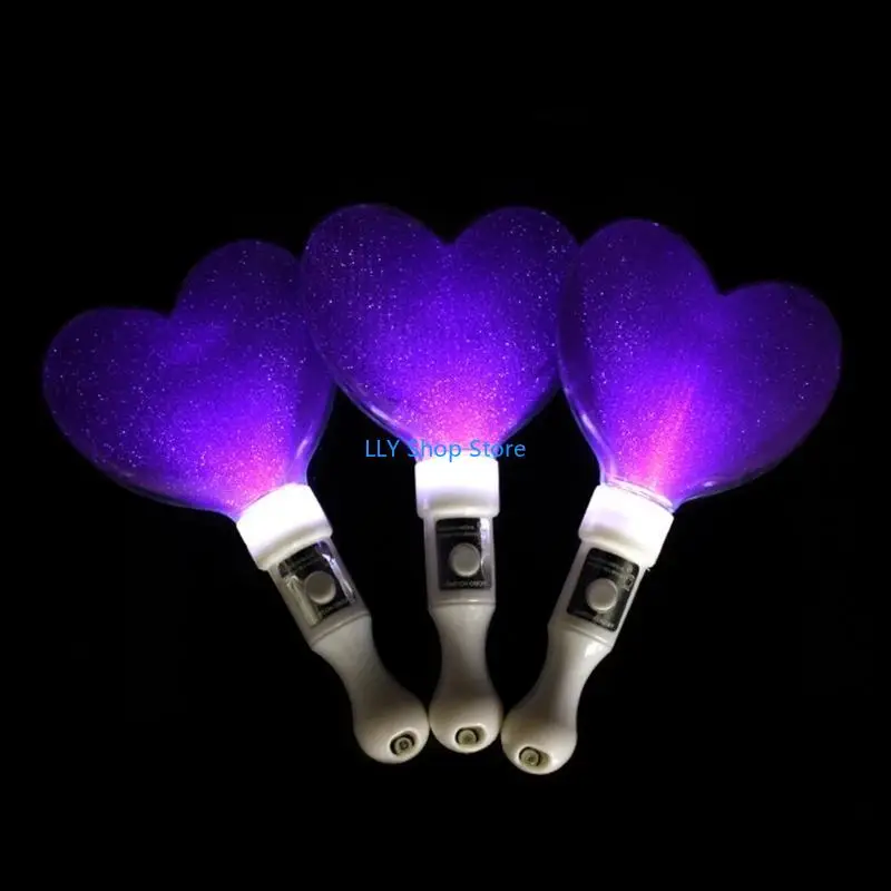 

T8UD 10pcs Handheld Party Props Sticks Luminous Bulk Rave Rally Props Wand Toy