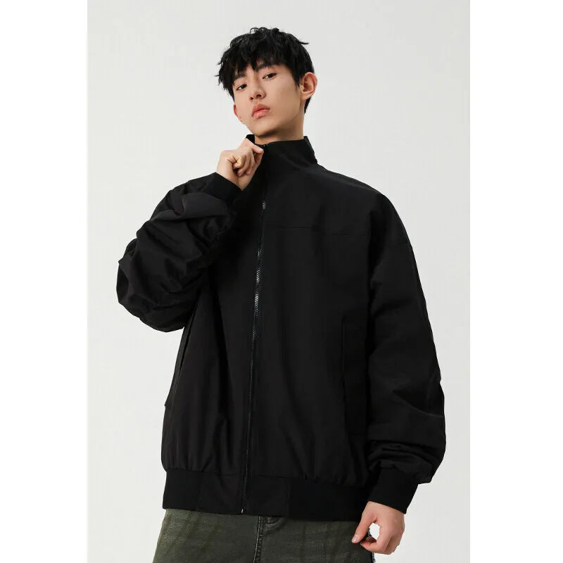 Spring Black Jacket Men Fashion Casual Motorcycle Jackets Men Streetwear Hip-hop Loose Bomber Jacket Mens Jacket Large Size 4XL