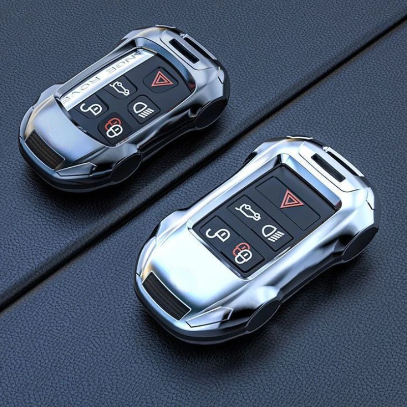 

ABS Silver Key Cover High-end Car Bag Buckle Car Accessories For Land Rover Range Rover Sport Velar Evoque Discovery 4 LR5 LR4