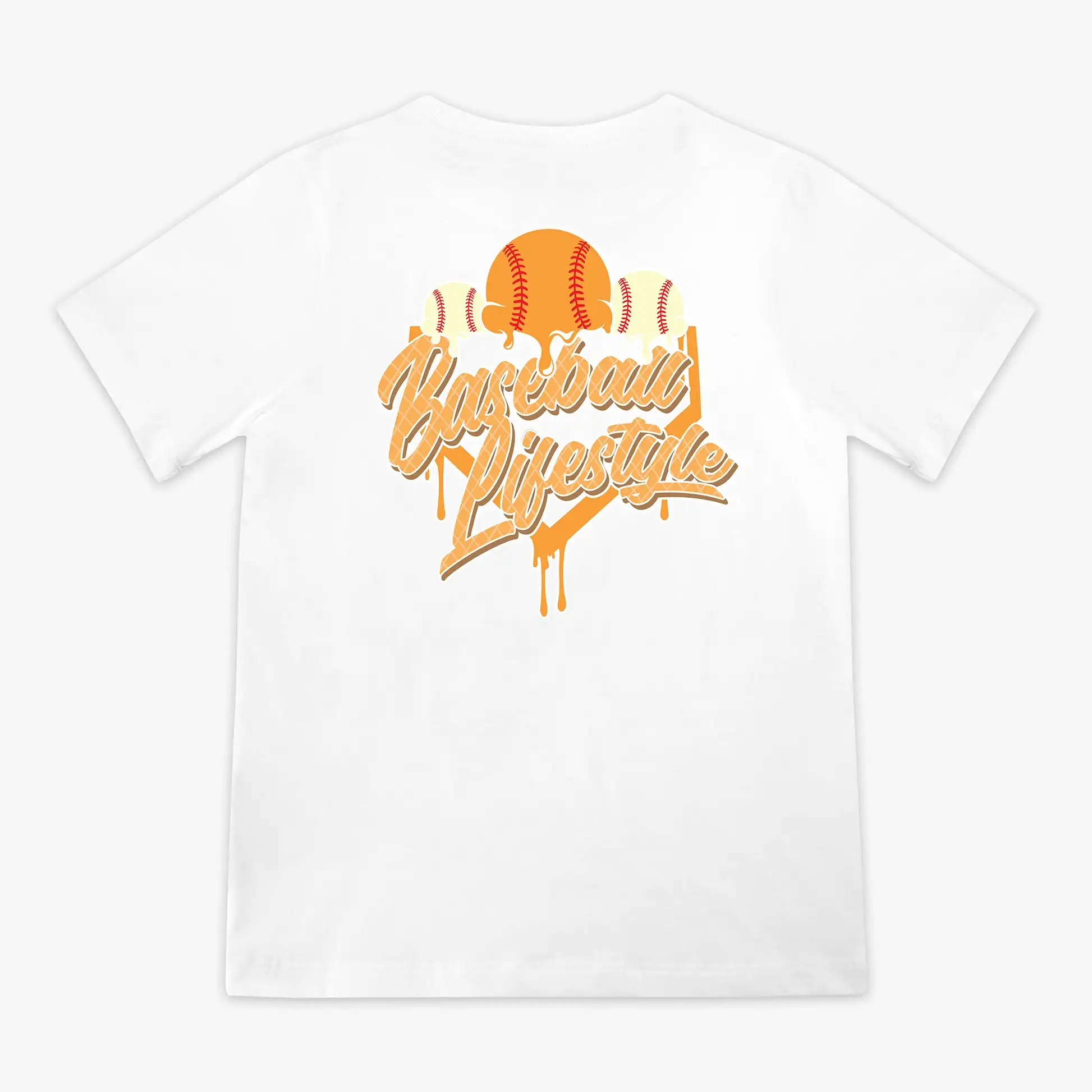 

2025 Summer New Hot Sale Ice Cream Youth Baseball Themed T-Shirt - Strawberry - Baseball Lifestyle 101Comfort T-Shirt Breathable