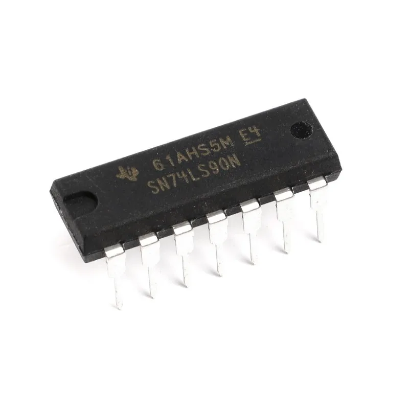 5 pcs Original Genuine Decade Counter IC SN74LS90N DIP-14, divide by 2 and 5,4.75V-5.25V, for electronics DIY digital logic circ