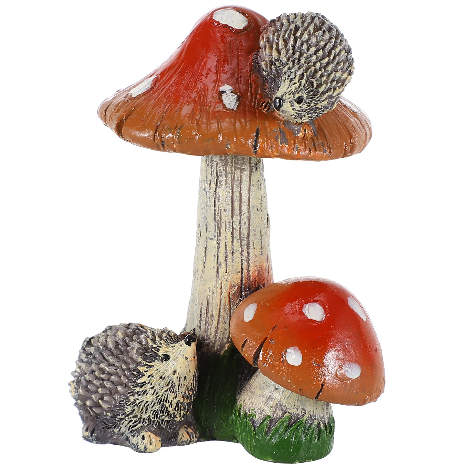 

1Pcs Mini Mushroom Decoration Ceramic Craft for Fairy Tale Garden Potted Plant Adornment Simulation Props Long-Lasting