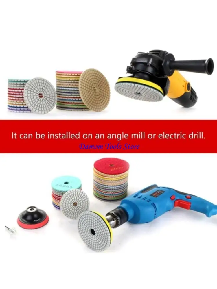 

57be Pack из 10 4 -дюймовых алмазных полировочных колод