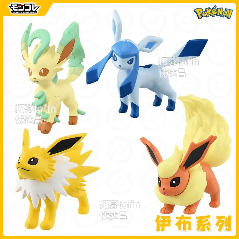 Original Takara Tomy Pokemon Umbreon Eevee Sylveon Vaporeon Sylveon Figure Toys Anime Flareon Espeon Leafeon PVC Model Doll Gift