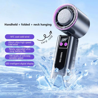 199-speed High-speed Cooling Fan Usb Charging Digital Display Large Wind Turbine Handheld Portable Fan Mini Cooling Fan