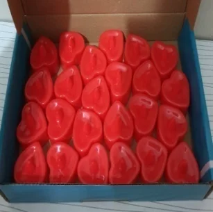 24 heart shaped red candle LED light pkg-quality material, love, lover, Gift, Camping,home, school, Car, hotel, restaurant ,Ship