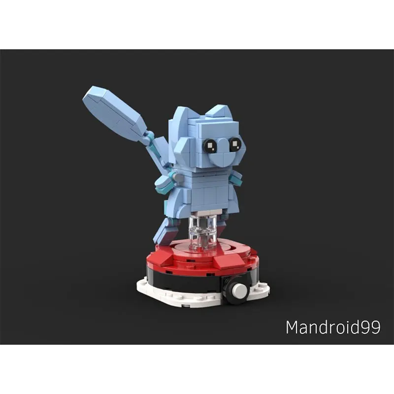 Blocs de construction de la série de figurines d'anime, chaton bleu rose, figurine d'action à assembler, jouets éducatifs pour cadeaux en Mode