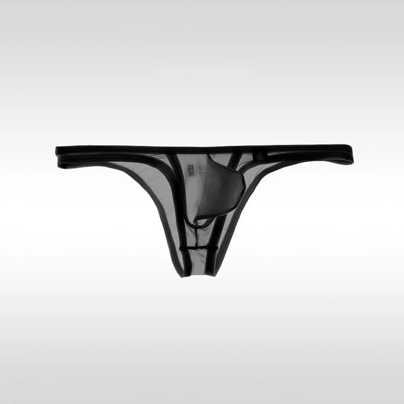 

3PCS Ultra-thin men's underwear sexy tight low waist small triangle pants half-wrapped buttocks