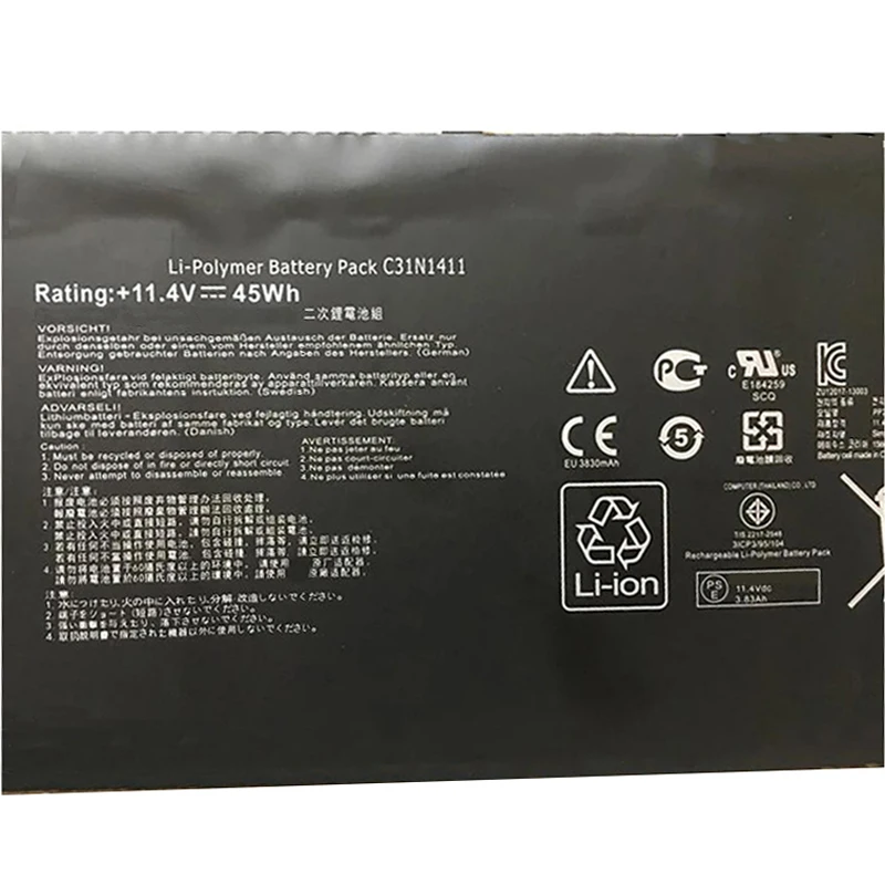 CP New Laptop Battery C31N1411 11.4V/45Wh For Zenbook U305 U305F U305FA U305CA UX305 UX305CA UX305F UX305FA Series Notebook