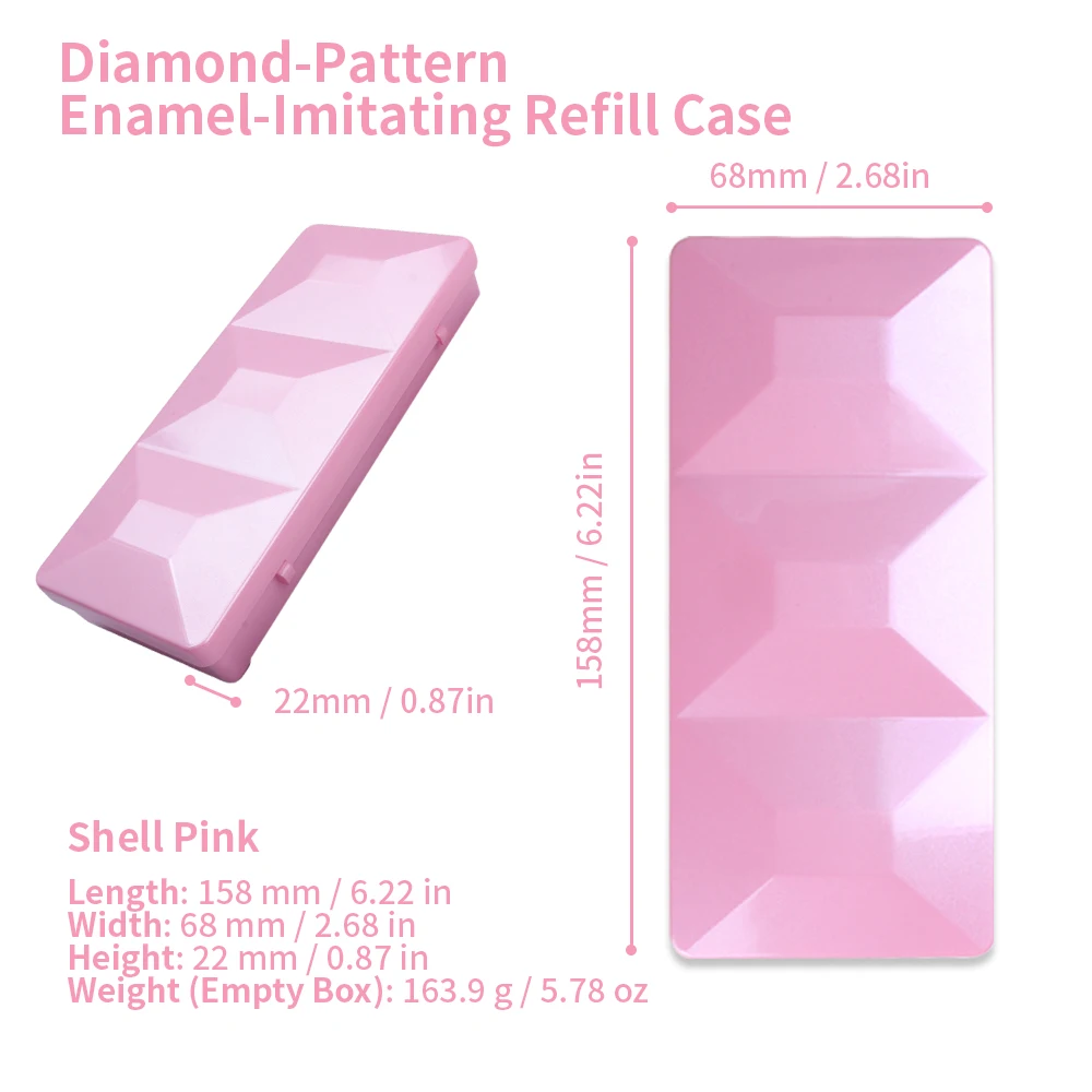 SeamiArt, 1 unidad, tamaño grande, esmalte de imitación, paleta de viaje de diamante, caja vacía, estuche de repuesto para pintura de acuarela, subpaquete, suministros de arte