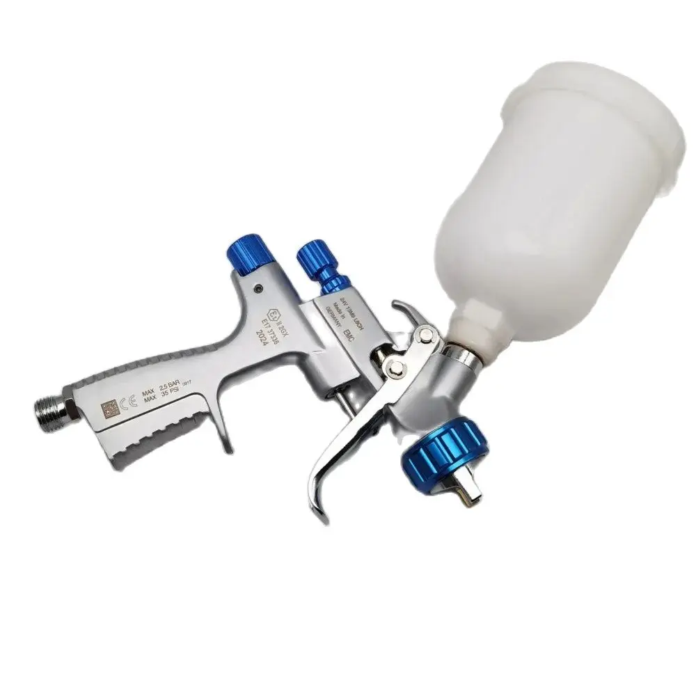 New MINI 0.5/0.8MM Nozzle Spray Gun With Adapter 250CC Plastic Cup Repair Gun Car Painting Airbrush For Painting Car