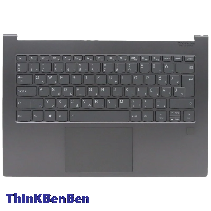 HU Hungarian Keyboard Iron Gray Upper Case Palmrest Shell Cover For Lenovo Ideapad YOGA C930 13 13IKB Laptop 5CB0S72624