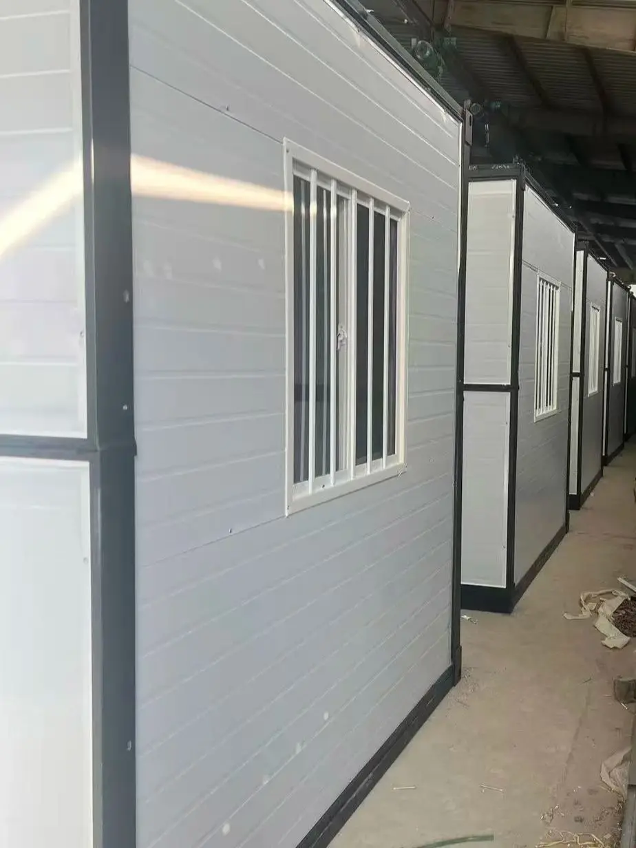 منزل جاهز معياري صغير محمول من Earnest؛ منزل متنقل بهيكل فولاذي؛ فيلا مع سقف مدبب للترفيه في الحديقة. #5