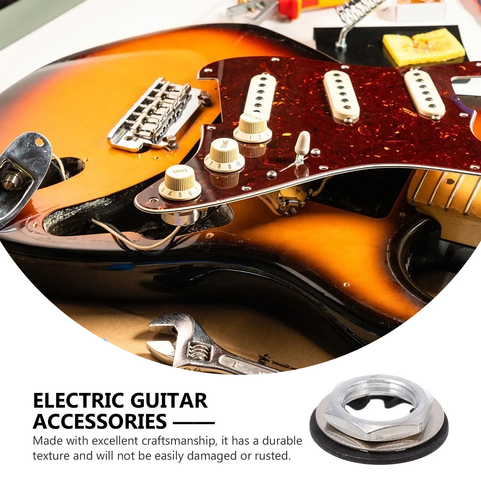 

Nut Washer Potentiometer Metal Gasket for Guitar Musical Spacer Electric