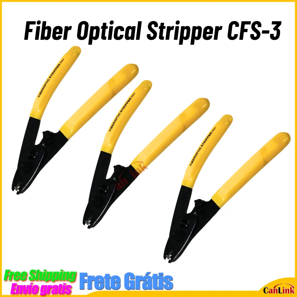 

CFS-3 Three-port Fiber Optical Stripper Pliers Wire Strippers for FTTH Tools Optic Stripping Plier Tool