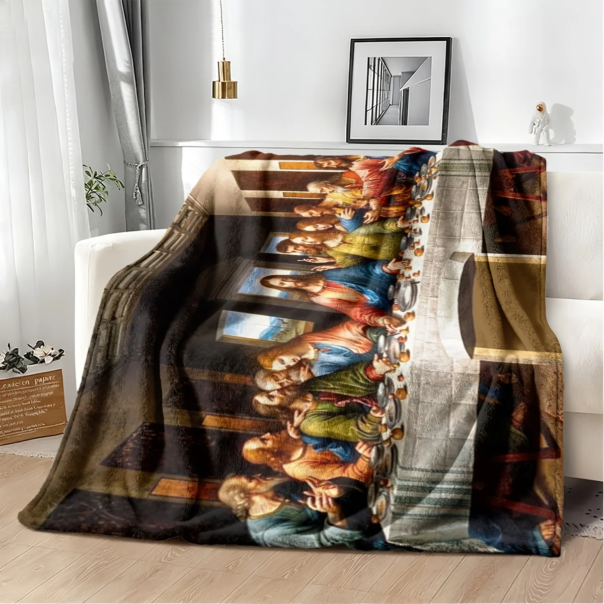 Large  Blanket Throw Indoor Decorative Art Print Blanket 150x230cm Living Room Wall Decor Mural