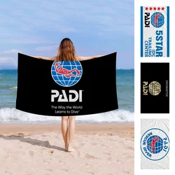 PADI Towel Microfiber Beach Towel Absorbent Quick dry Soft Yoga Swimming Resort Mountain Climbing Towel