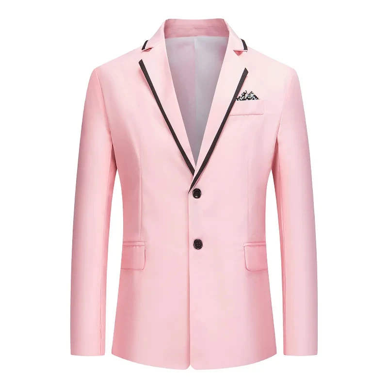 

T293 Casual suit men's suit jacket European size wedding dress two-button casual single suit no ironing