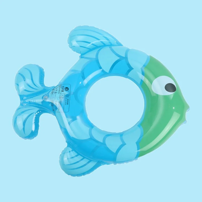 Inflatable Swimming Ring Mermaid Pool Floating Beach Party Toys  Adult Kids Baby Water Play   Fish Shape  Life Buoy