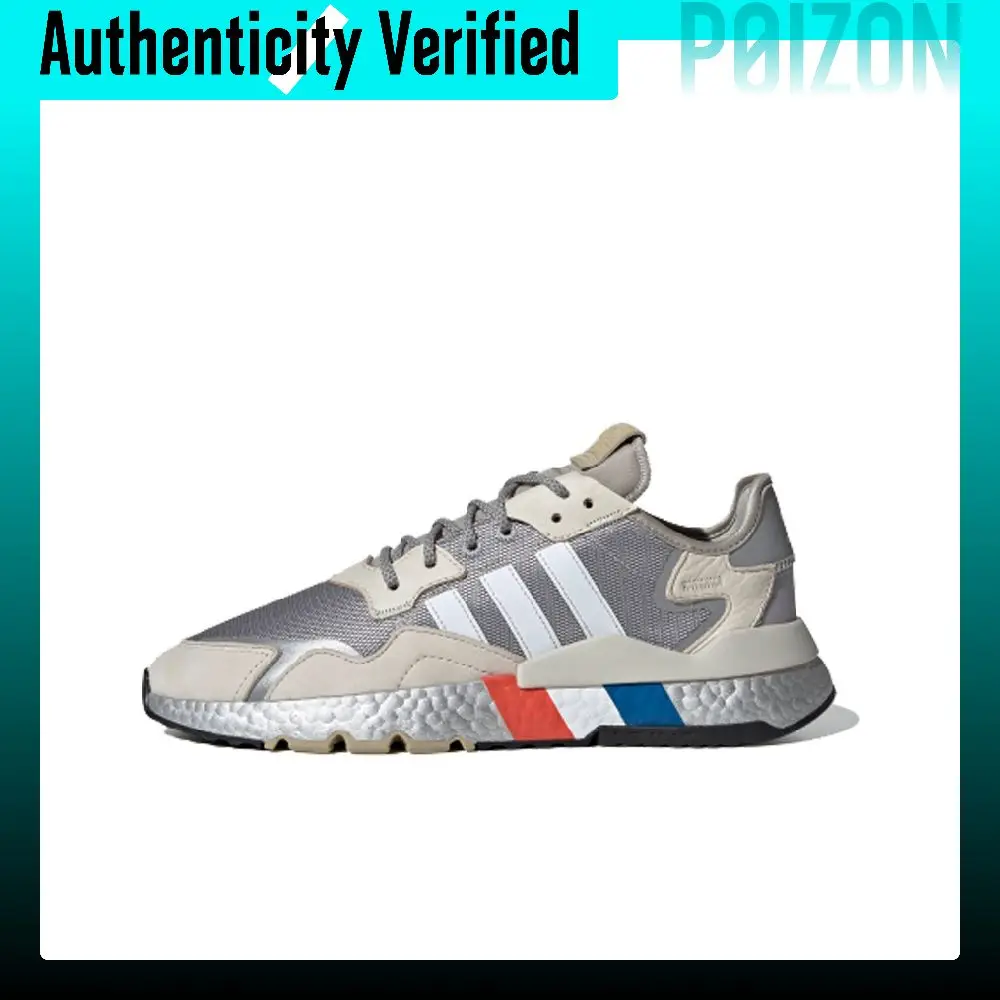 Adidas Originals Nite Jogger Casual Shoes Unisex Low-top Silver/Brown FV4280