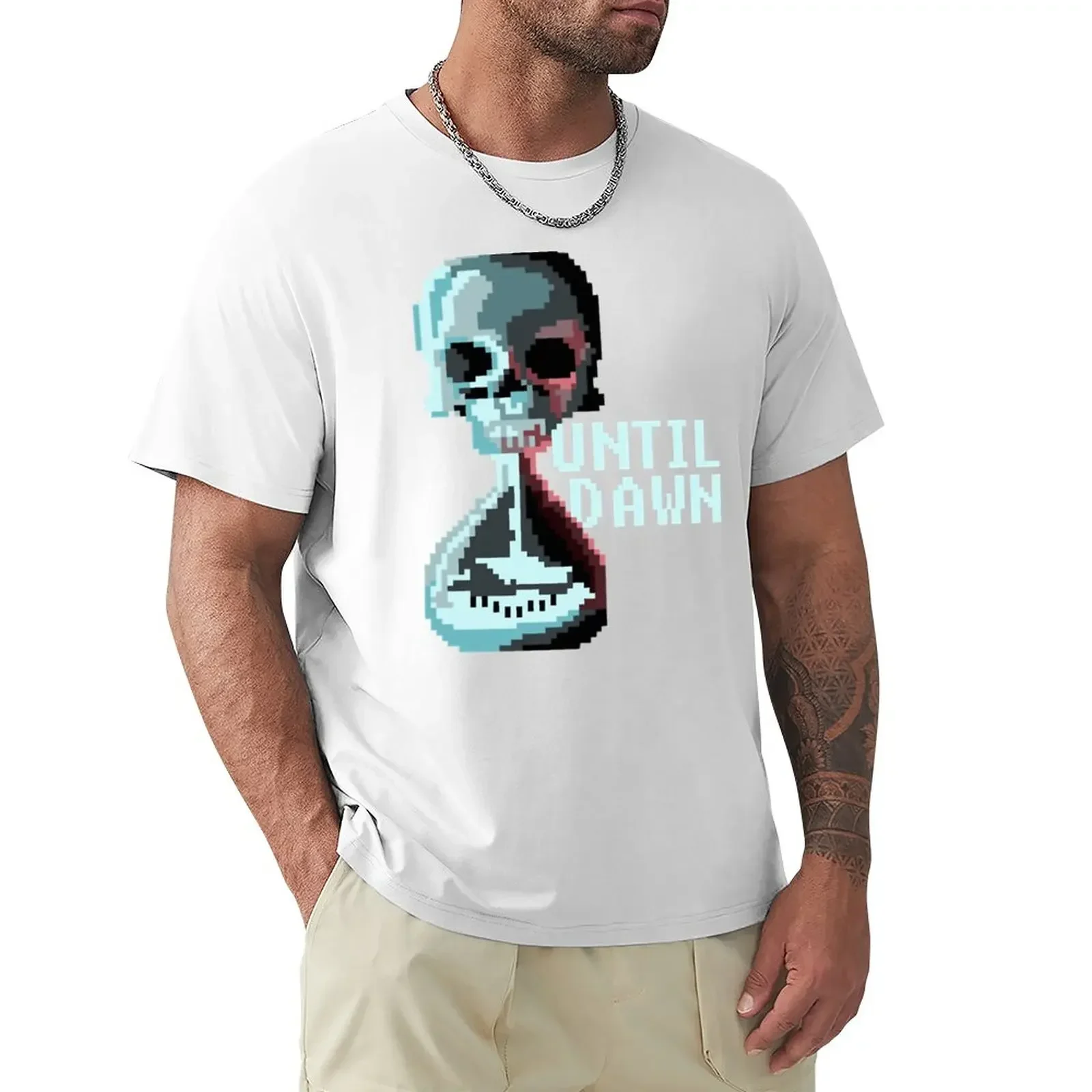 Bit Until Dawn Famous Horror Movie Actors Watch Suspense And Attr T-Shirt Summer fashion New Arrival Cotton Short Sleeve style