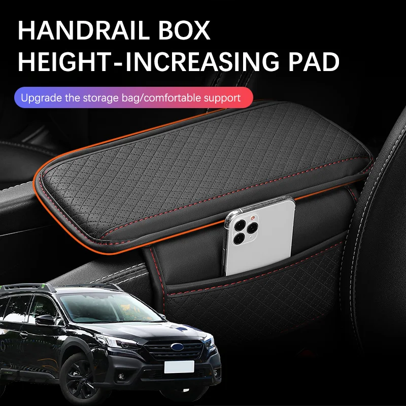 

Car Arm Rest Cushion Center Console Protection Cover Auto Armrest Box Pad Storage Pocket For Subaru Outback 2003-2024 Accessorie