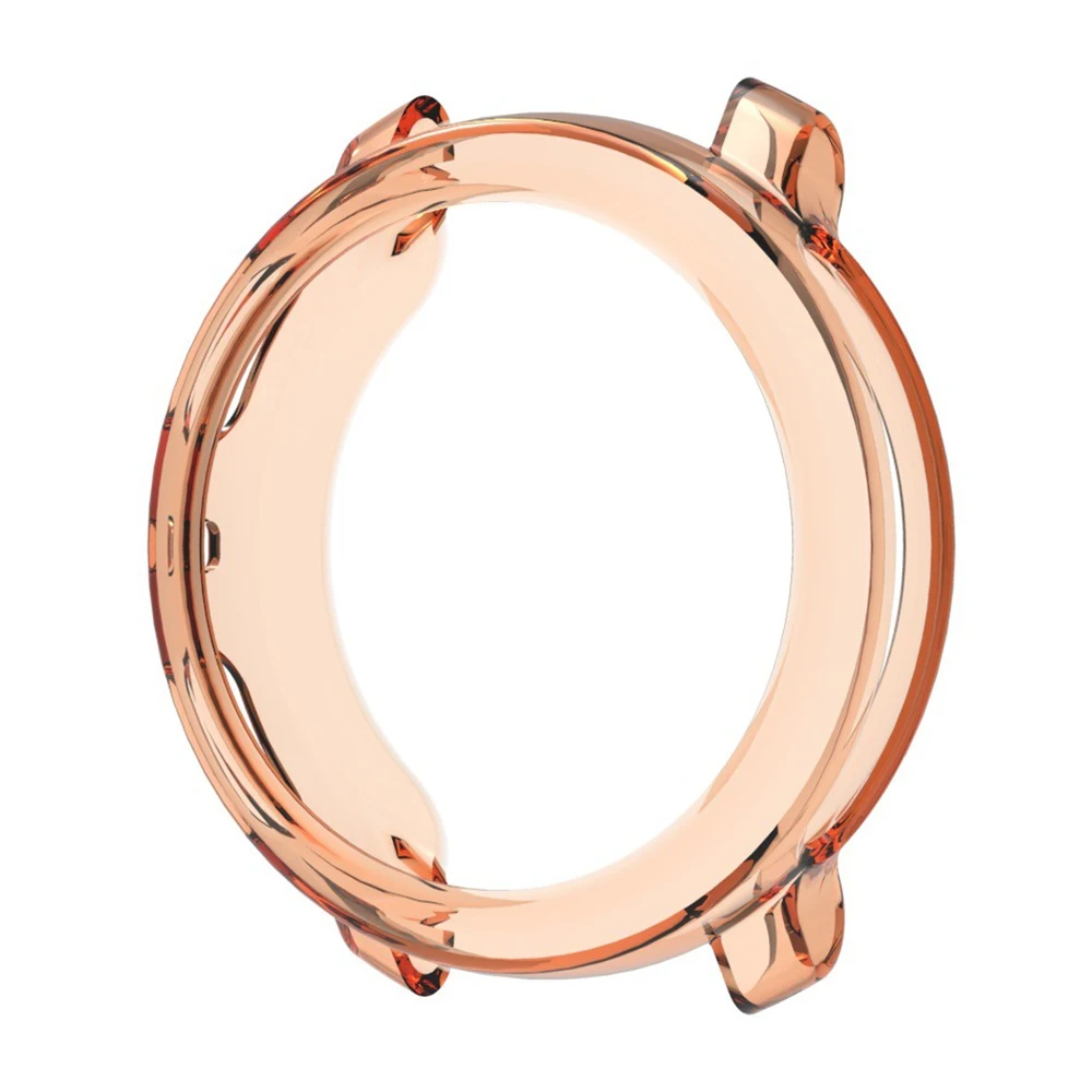 

For Polar Vantage M3 Protective Watch Case TPU Hollow Cover - Transparent Orange