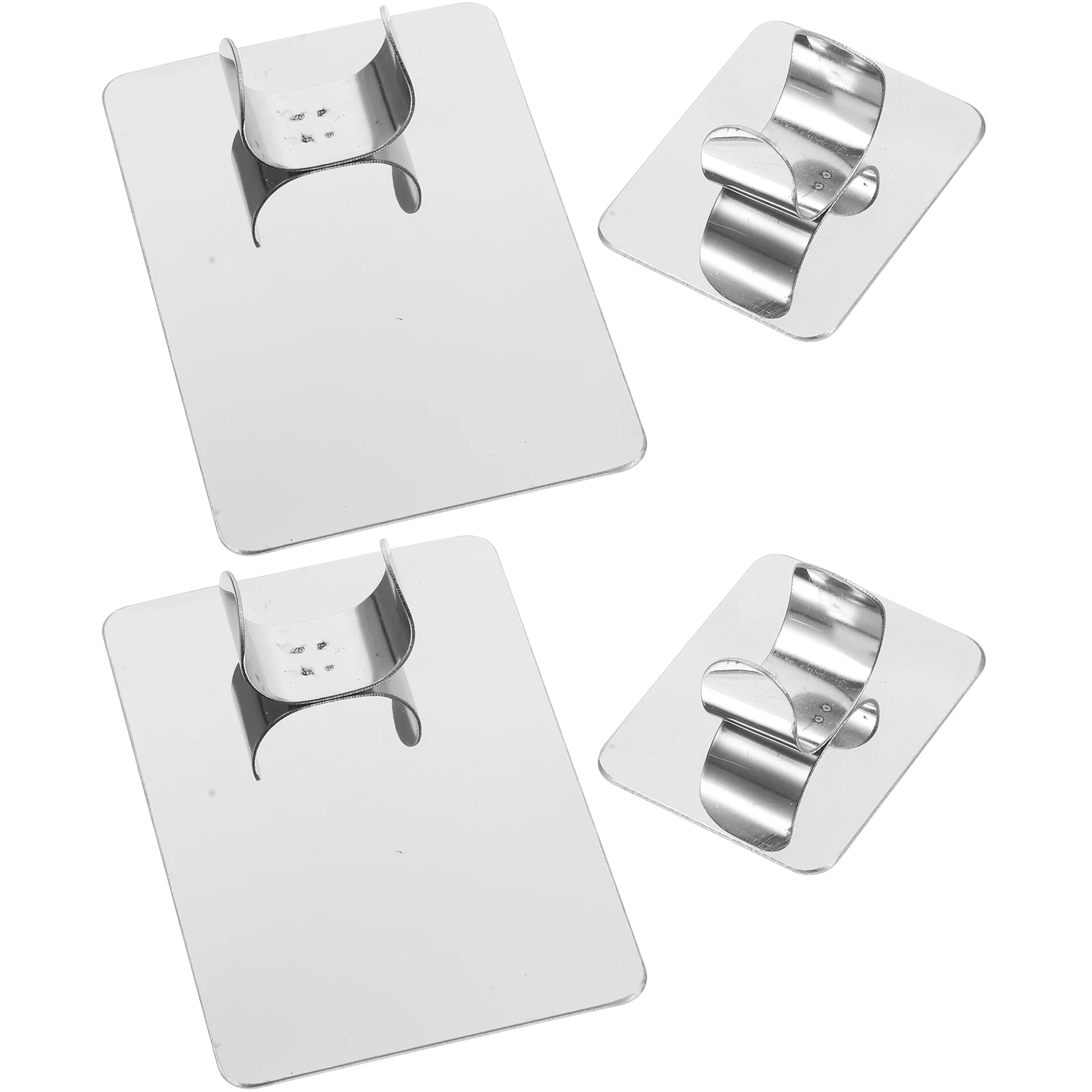 

4Pcs Mini Tools Steel Foundation Plate Nail Art Ring Mixing Palette With Ring Foundation Palette Tool Tray Compact Storage