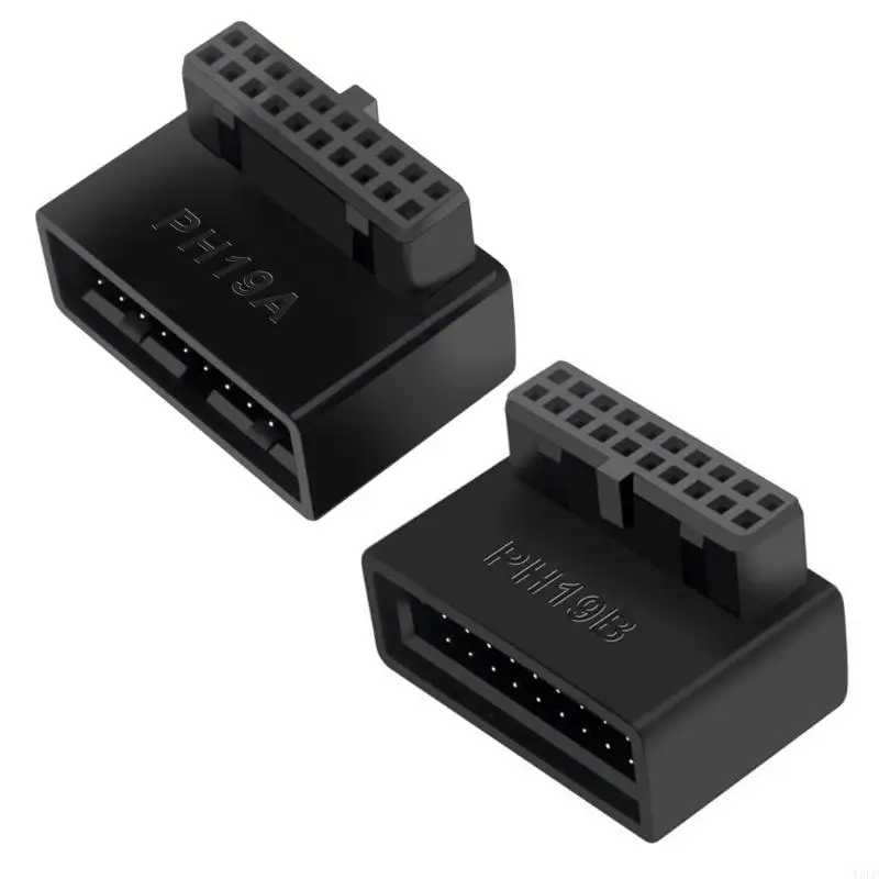 

Y5LC Правый угловой USB 20-контактный удлинитель Адаптер Материнская плата на рабочем столе 90 градусов Угловой USB