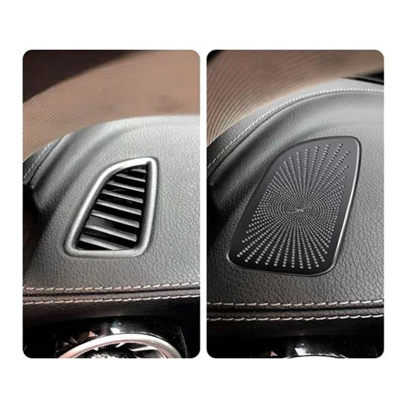 

1Pair Car Dashboard Horn Speaker Cover Trim For Mercedes Benz GLC C-Class W205 C200 C260 X253 2015-2021 Air Outlet Cover