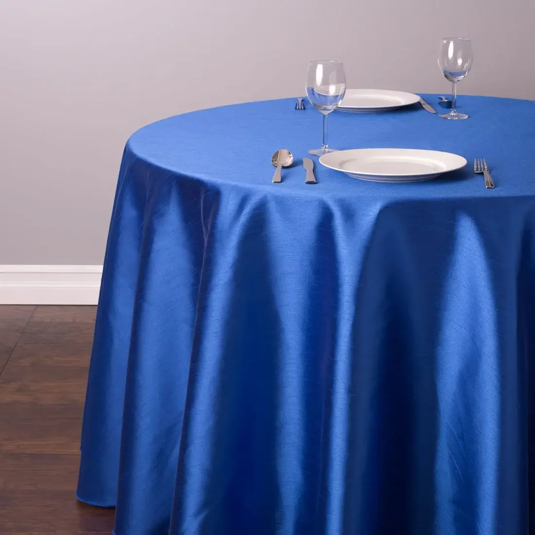 Round Tablecloth Satin Table Cloth Christmas Tablecloths Royal Blue Table Cover Table Overlay for Wedding Party Banquet Decora