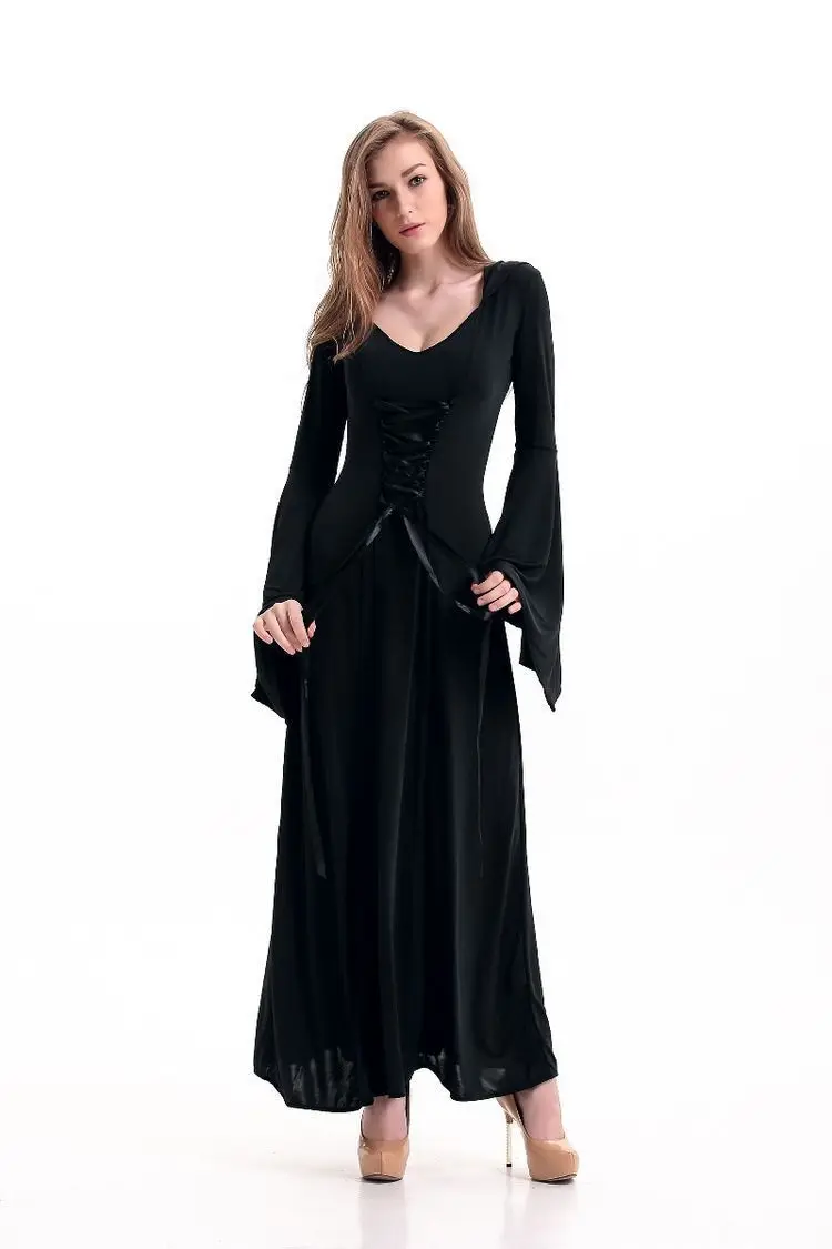 Halloween Volwassen Heksenkostuum Duivel Heks Dood God Rollenspel Par Koningin Prestatiekleding Polyester Materiaal