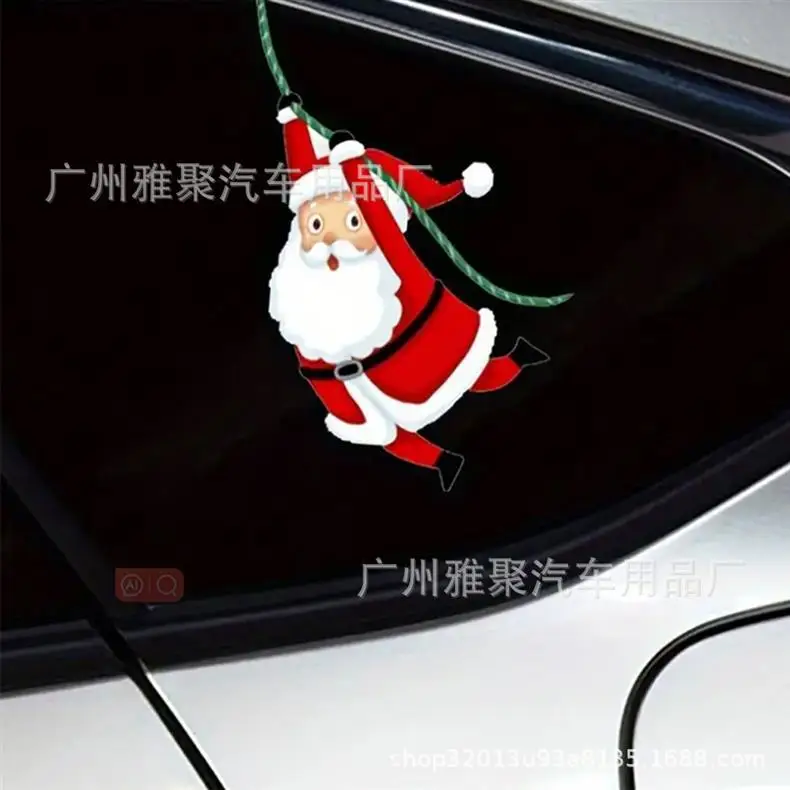 Santa Claus Christmas Car Decal Sticker Waterproof Vinyl Self-Adhesive Decoration for Window Truck SUV