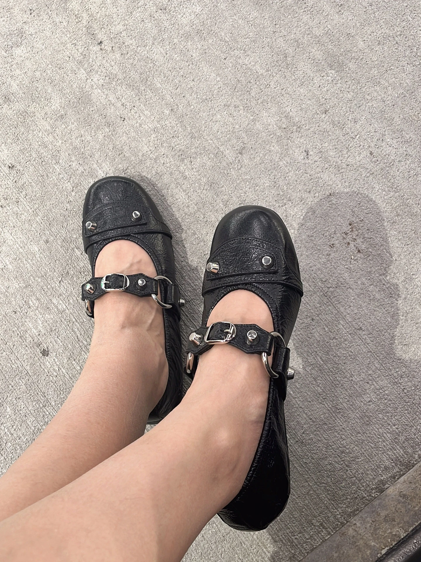 retro-design-rivet-mary-jane-flat-bottom-ballet-single-shoes-women's-spring-autumn-new-style-fashionable-casual-loafers