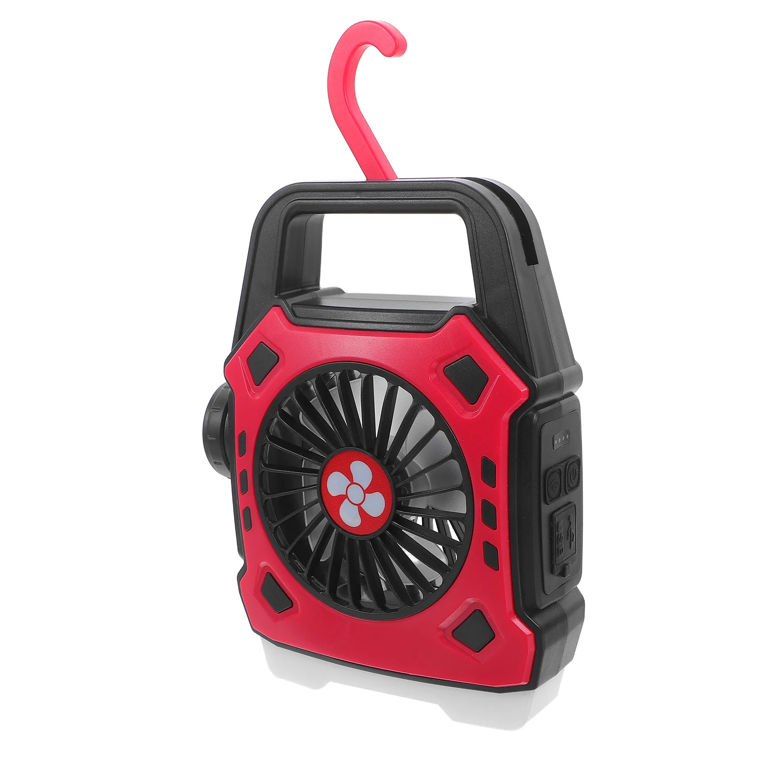 

Handheld Portable Fan with Rechargeable LED Light Camping Hiking Fishing Travel Fan Night Light Car Camping Gear
