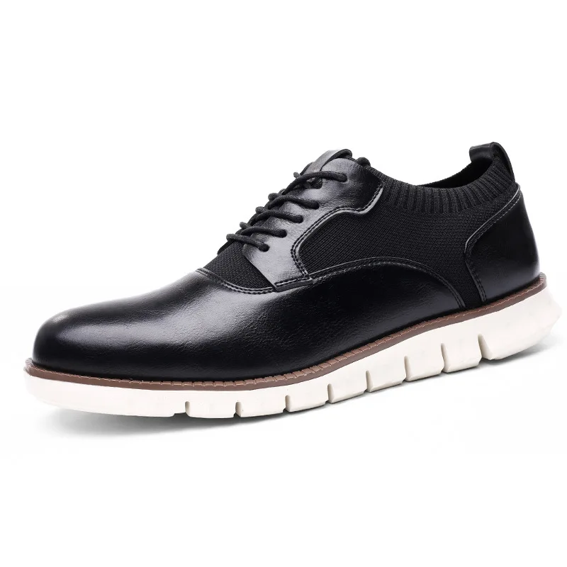 Social Shoe Male Men's Casual Leather Shoes Mens Dress Wedding Spring/Summer Collection Man Designer Loafers Black Brown