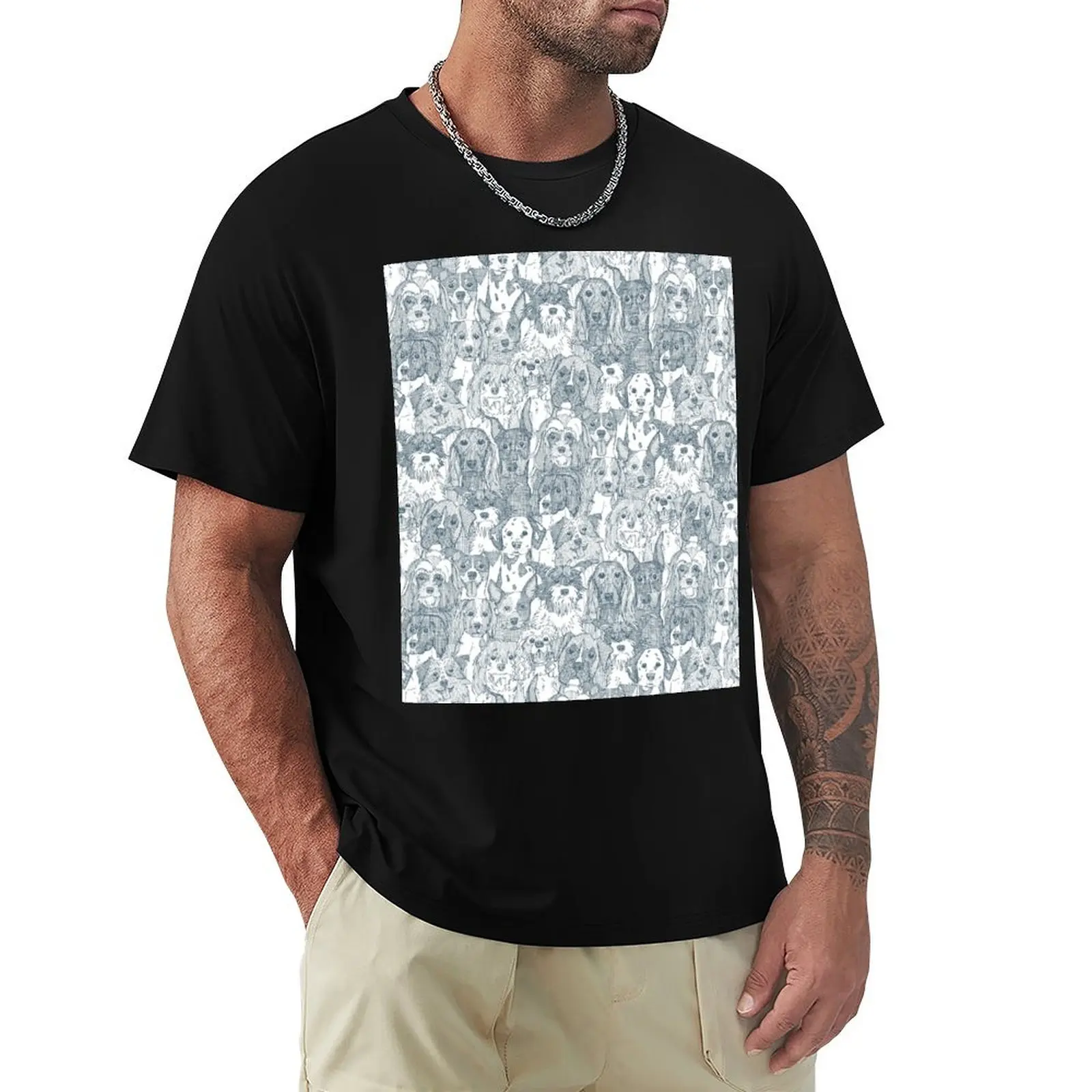 

dogs aplenty bluestone T-Shirt tops custom t shirt blue lock Luxury man plus size men clothing