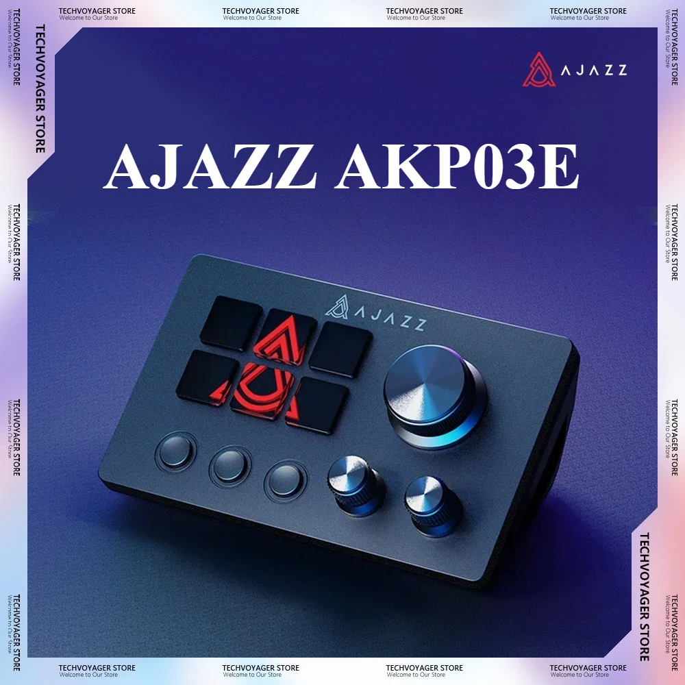 

Мини-клавиатура AJAZZ AKP03E, 6-клавишная игровая механическая программируемая макро-клавиатура с несколькими сценариями, клавиатура с индивидуальной кнопкой, подарки