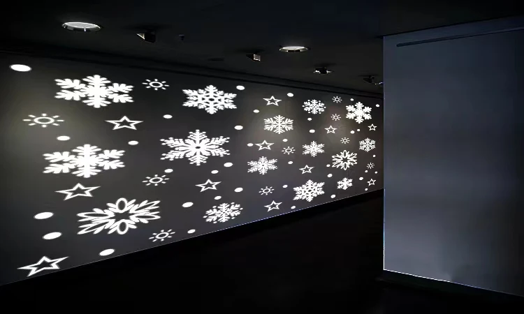 200W Custom Logo Snowflake Bubble Cloud Butterfly Balloon Pattern Dynamic Creative Outdoor Projection Lamp