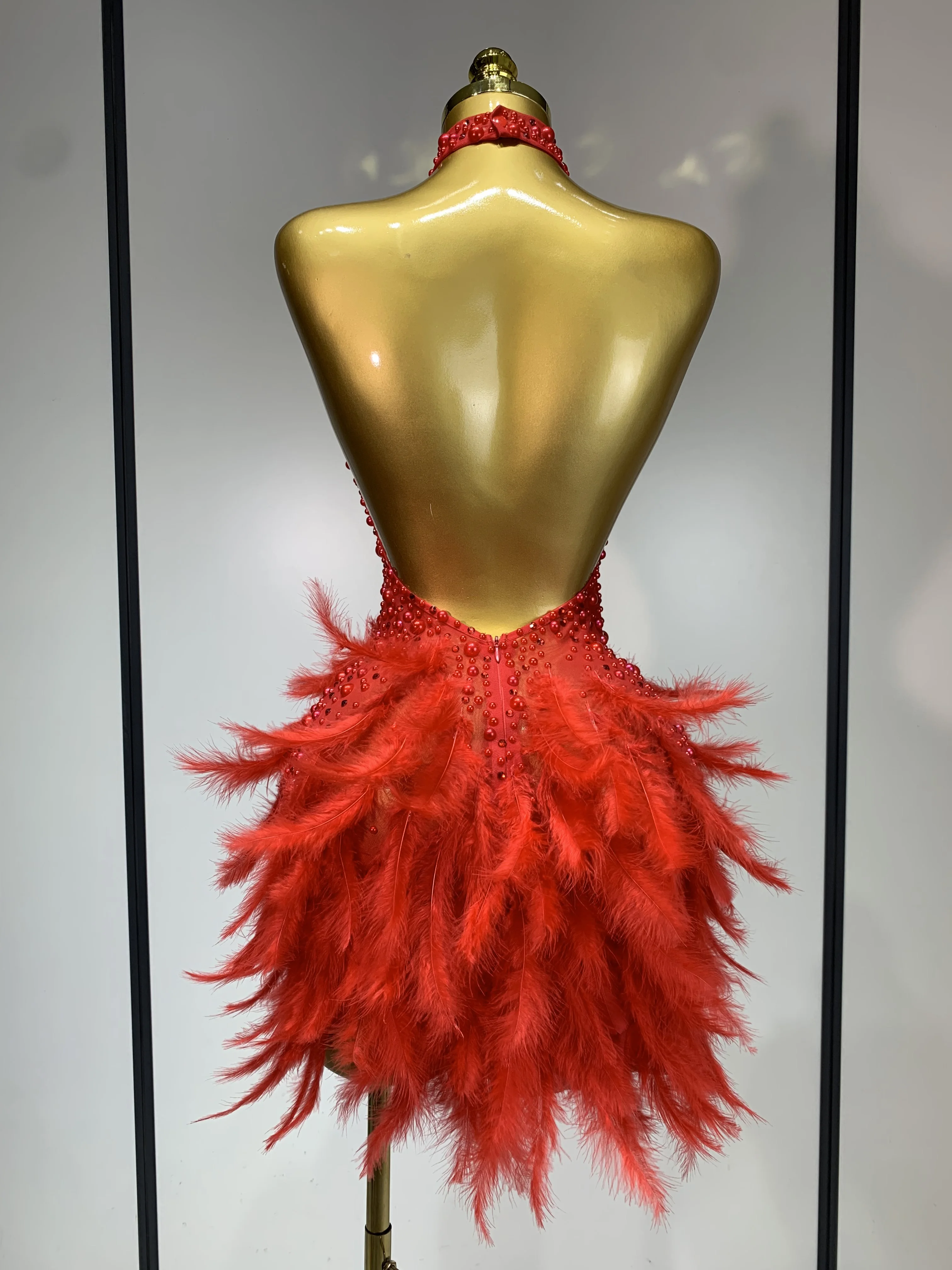 strapless open back dress Red Take Me Out Extra Small Ellae Lisque - Perfect Lace Dress for Night Outs