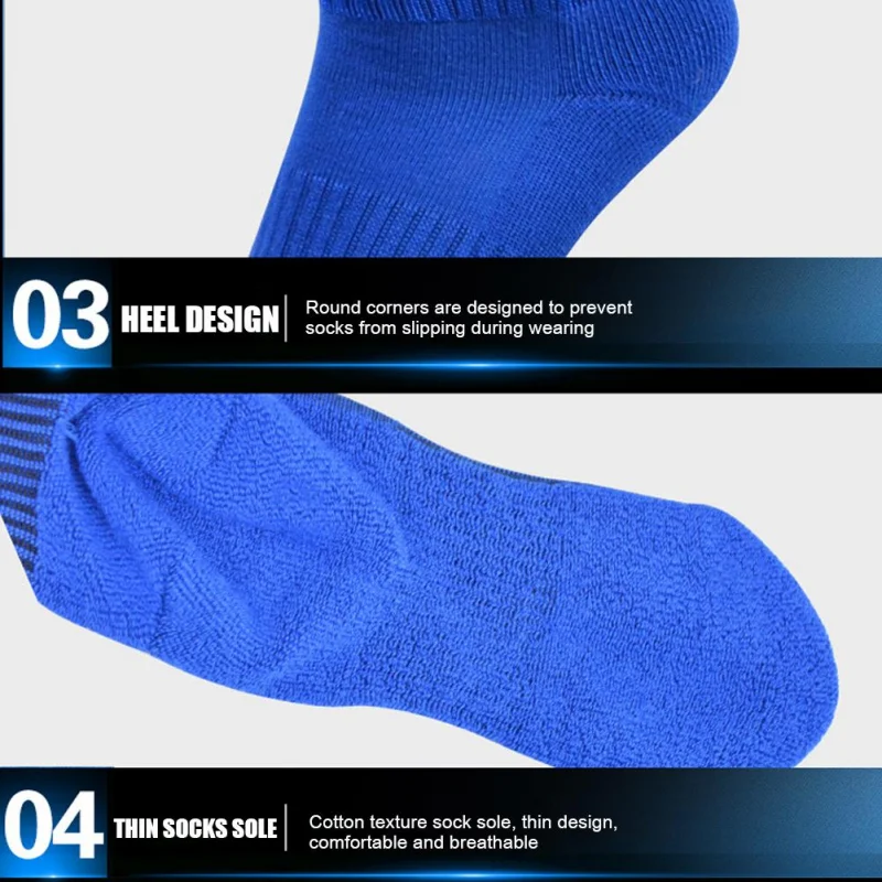 Fußball Socken Hohe Qualität Lange Röhre Knie Baumwolle Kinder Legging Strümpfe Fußball Baseball Laufen Sport Erwachsene Kinder Socken – Detail 11