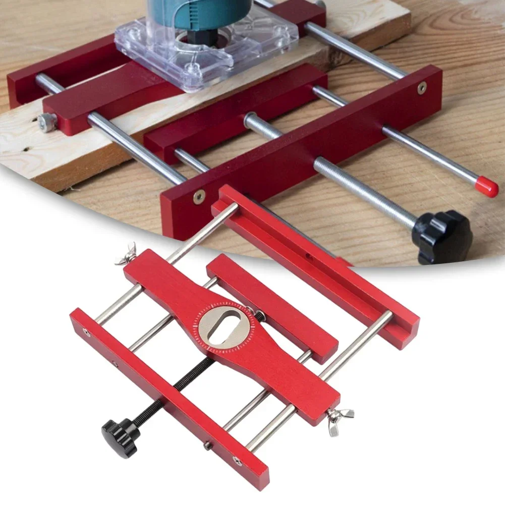 

Precision Mortising Jig Loose Tenon Joinery Jig Punch Locator Doweling Jig Support 3/4/5/6/7/8/10mm Drill Sleeve Size