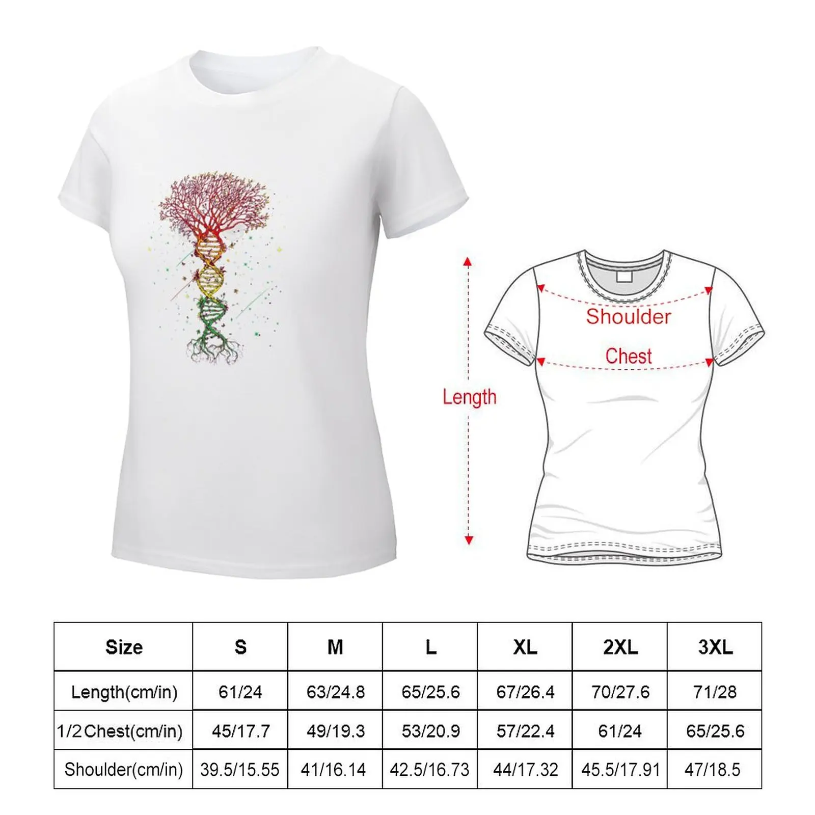 DNA Tree Life Genetics Biologist Science Earth Day Gift T-shirt Blouse oversized aesthetic clothes clothes for woman