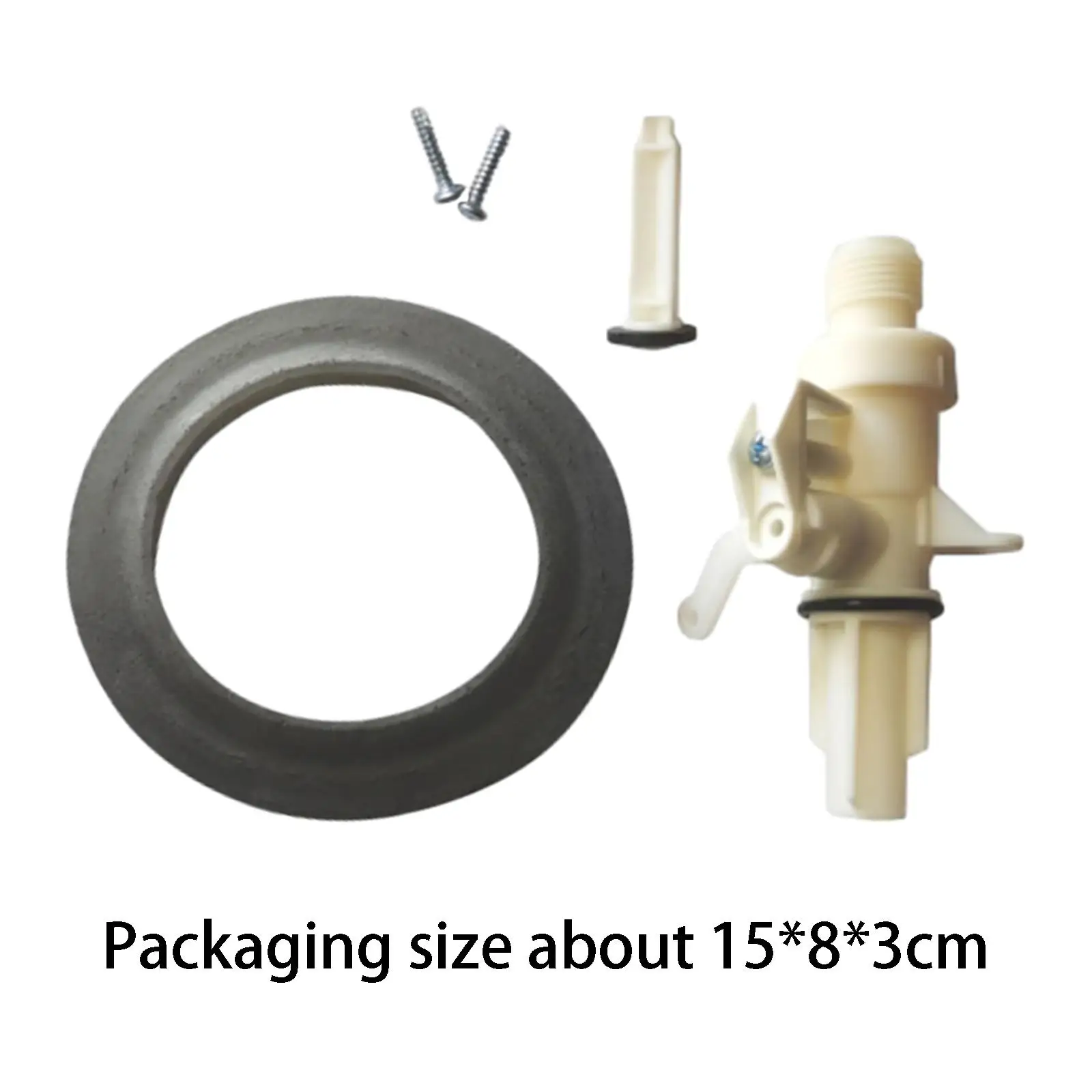 13168 RV Toilet Water Valve Kit Replaces for Magic IV Toilets High and Low Models High Performance Leak Resistant Replaces